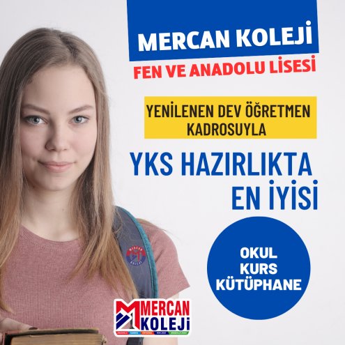 YKS HAZIRLIKTA EN İYİSİ Mercan Koleji FEN ve ANADOLU LİSESİ.Malatya YKS ÜSSÜ Okul Kurs Kütüphane